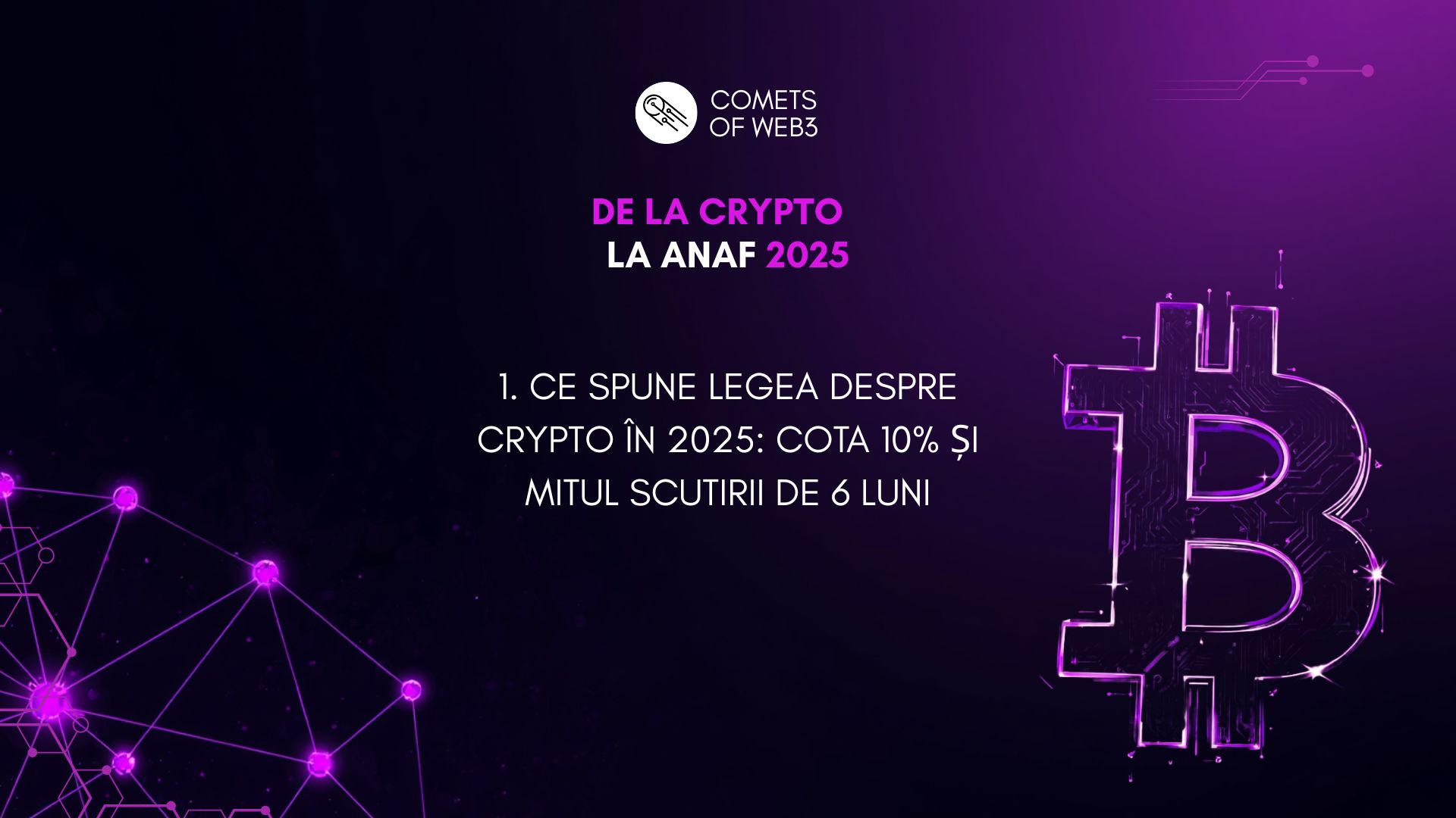 1. Ce spune legea despre crypto în 2025: Cota 10% și mitul scutirii de 6 luni