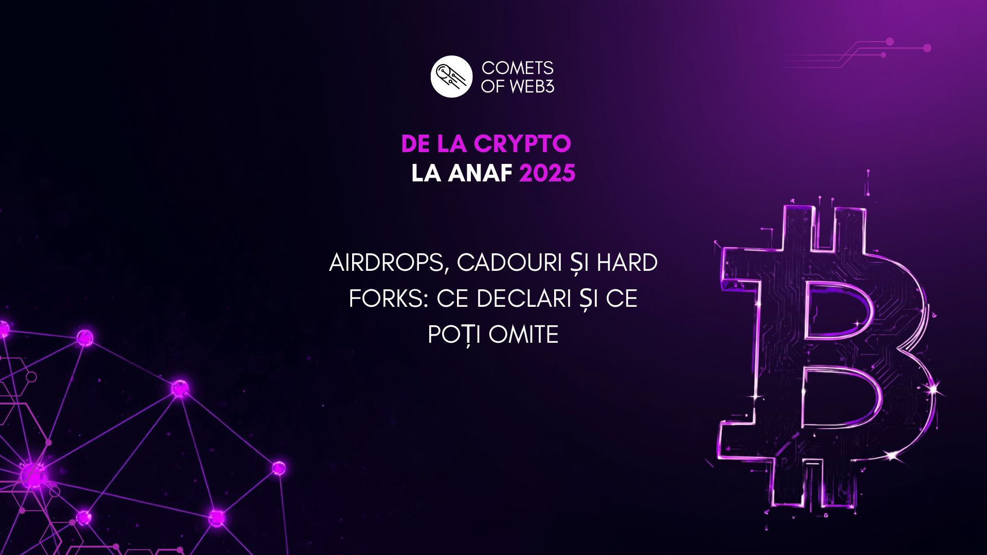 Airdrops, cadouri și hard forks: Ce declari și ce poți omite